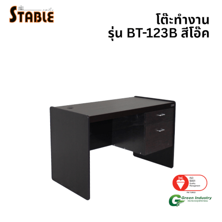 โต๊ะทำงานไม้ STABLE รุ่น BT-123B 120 ซม. สีโอ๊ค_0